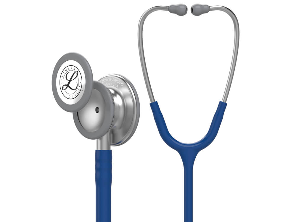 گوشی پزشکی لیتمن کلاسیک 3 سرمه ای ساده 5622